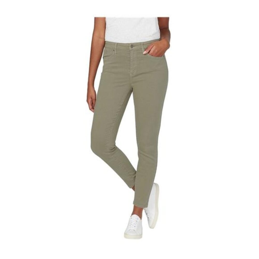 Buffalo Ladies' Jeans Tencel Blend High Rise Pants (Tea Leaf, 12/32)